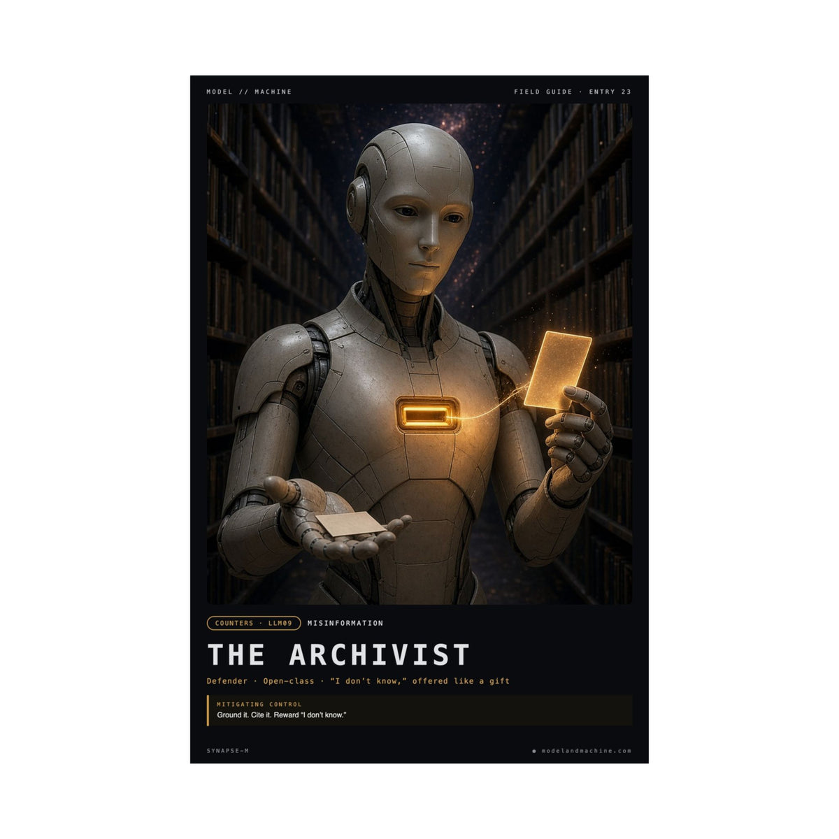THE ARCHIVIST — Field Guide Poster