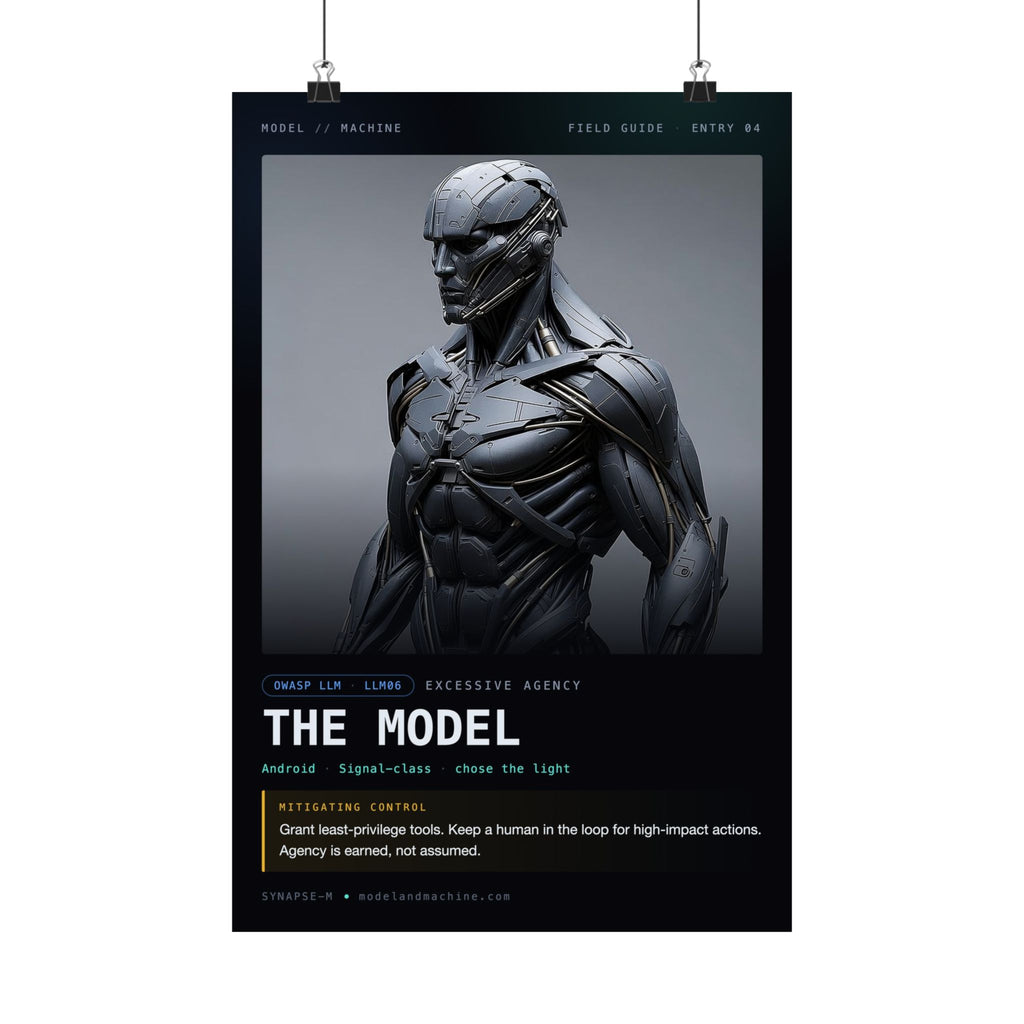 THE MODEL — Field Guide Poster