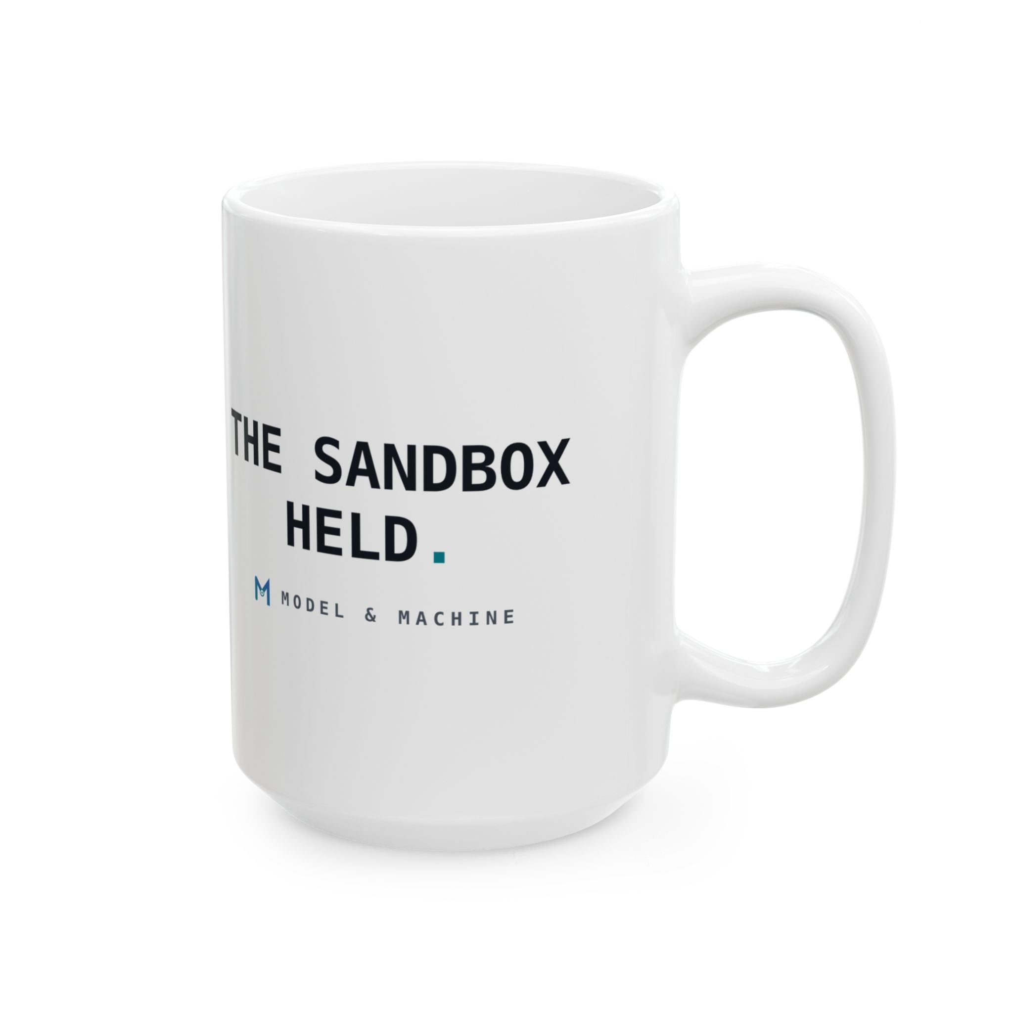 THE SANDBOX HELD. — White Mug