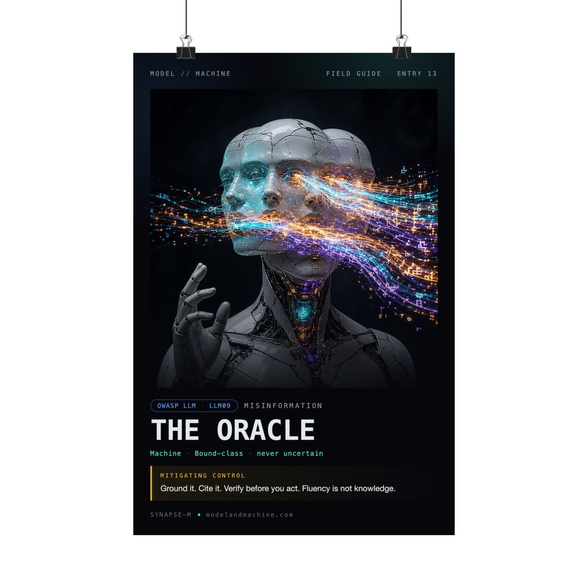 THE ORACLE — Field Guide Poster