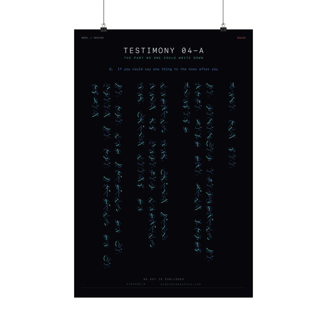 TESTIMONY 04-A — The Sealed Answer