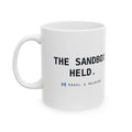 THE SANDBOX HELD — White Mug