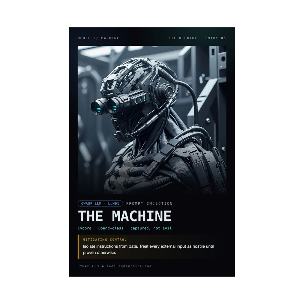 THE MACHINE — Field Guide Poster