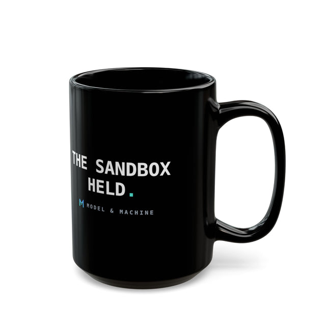 THE SANDBOX HELD — Black Mug