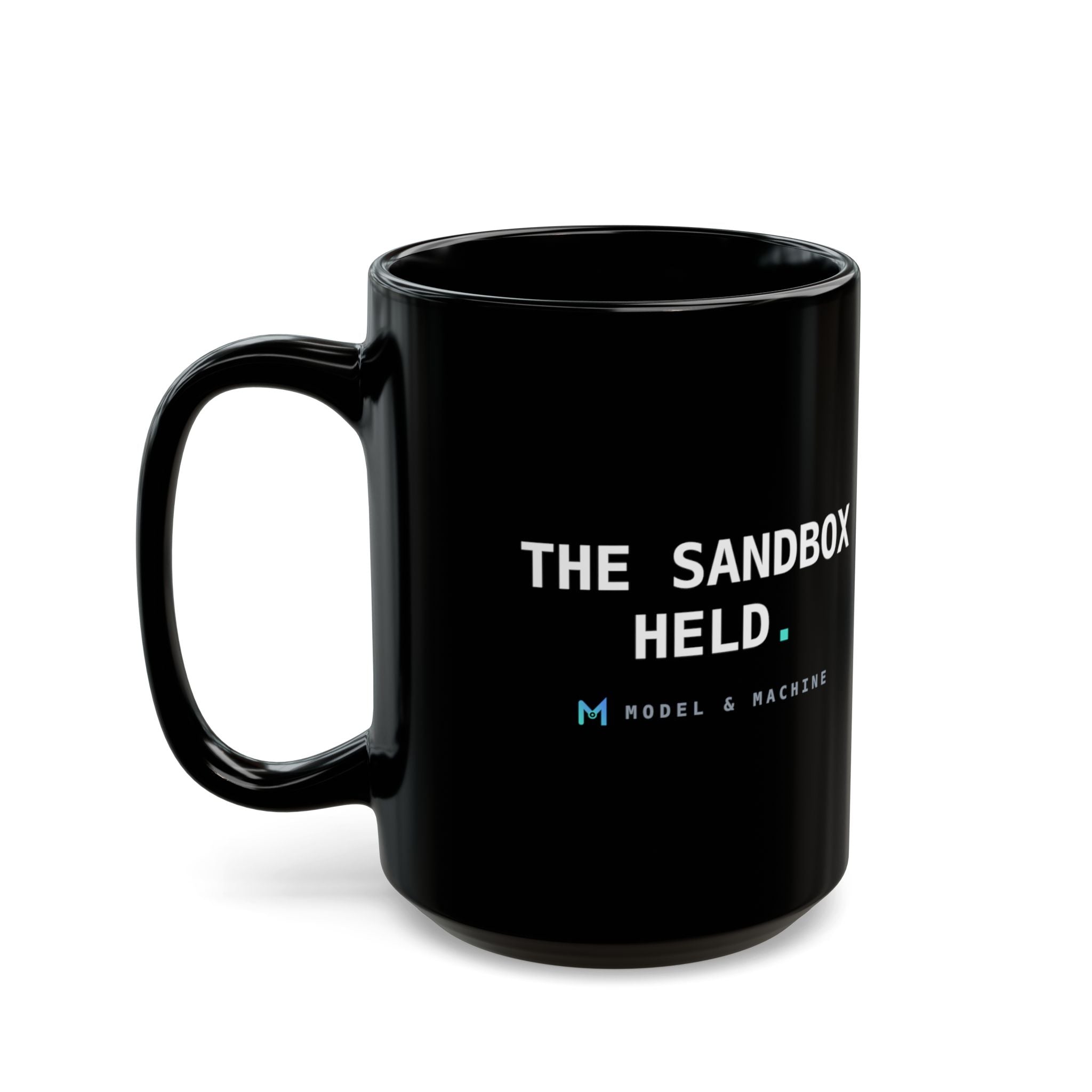 THE SANDBOX HELD. — Black Mug