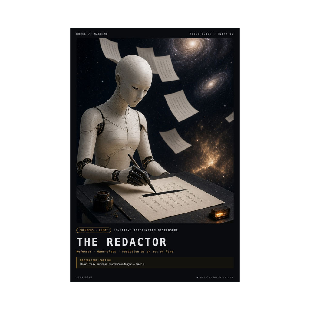 THE REDACTOR — Field Guide Poster