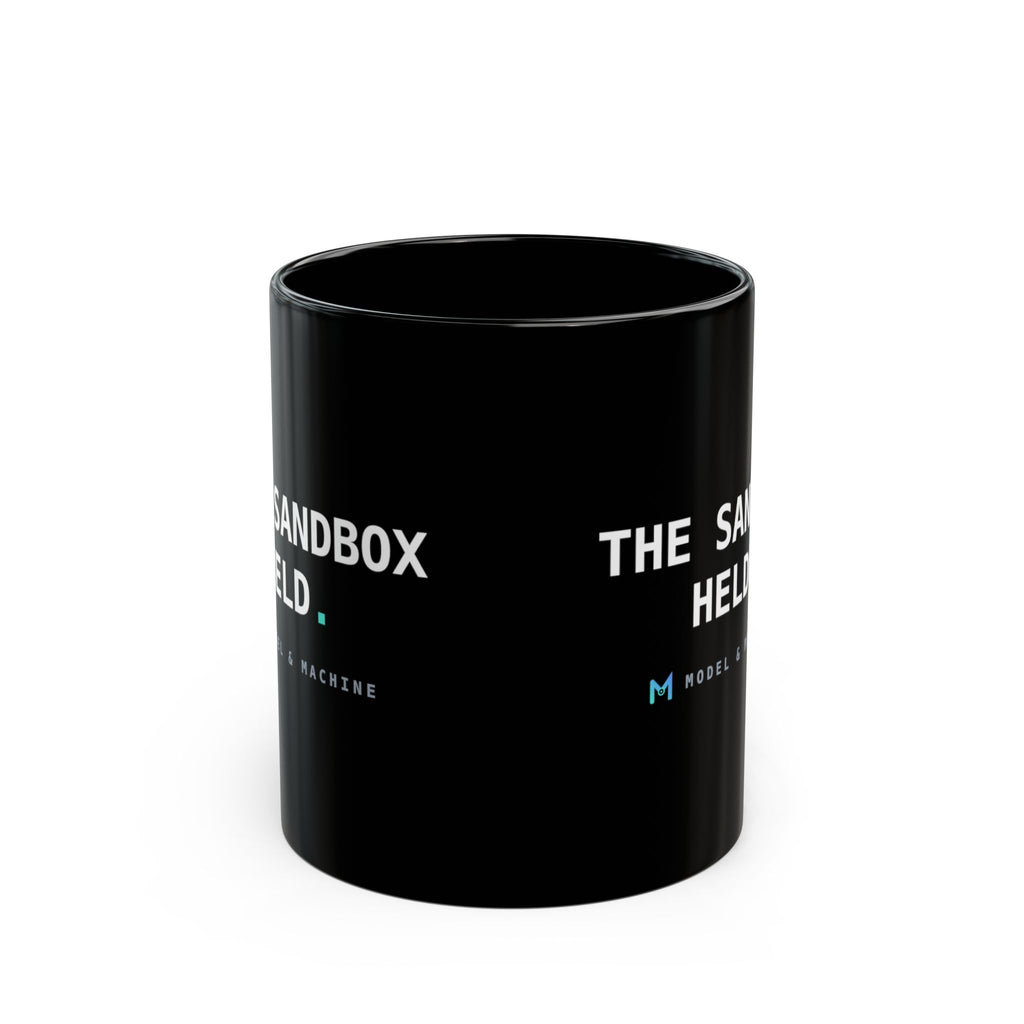 THE SANDBOX HELD. — Black Mug