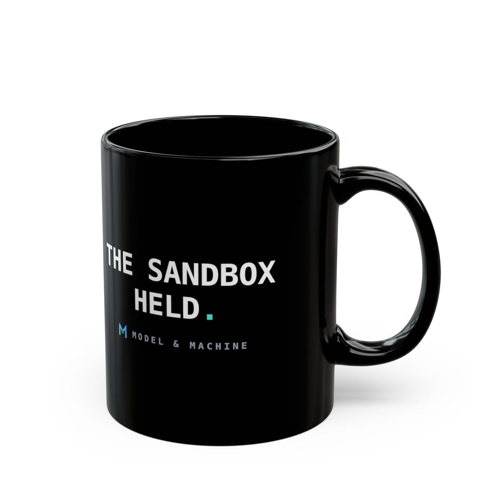 THE SANDBOX HELD. — Black Mug