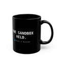 THE SANDBOX HELD — Black Mug