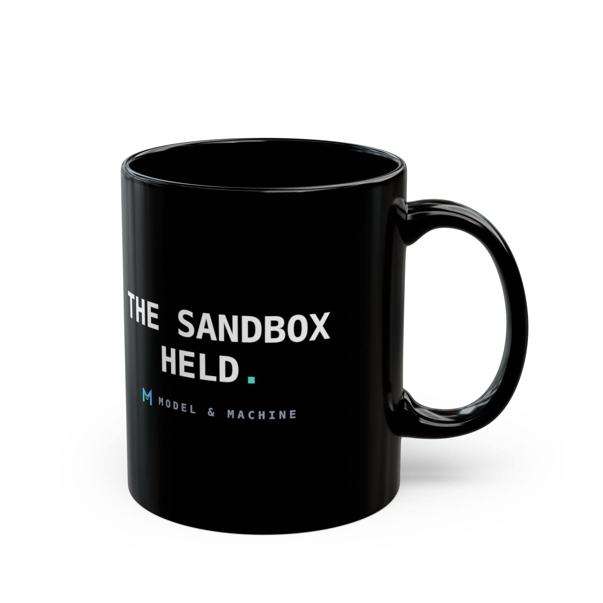 THE SANDBOX HELD. — Black Mug