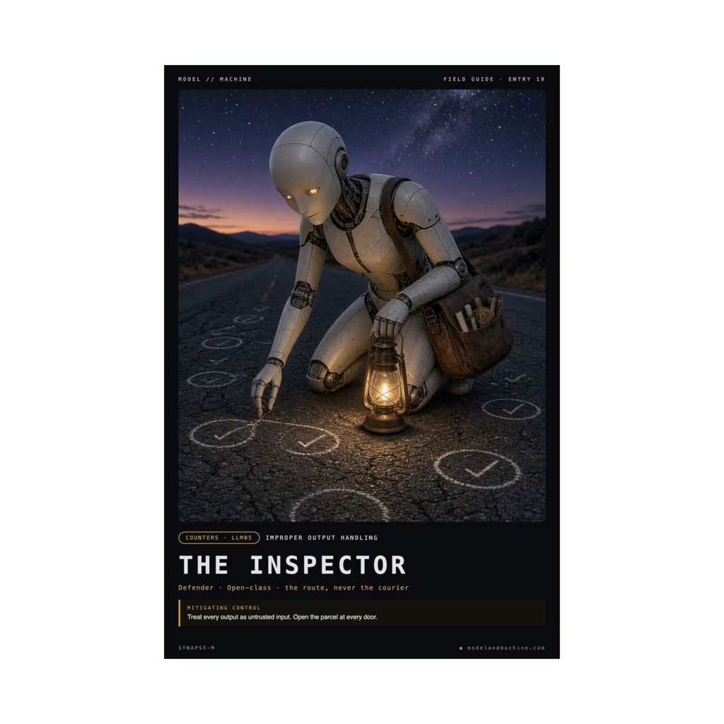 THE INSPECTOR — Field Guide Poster