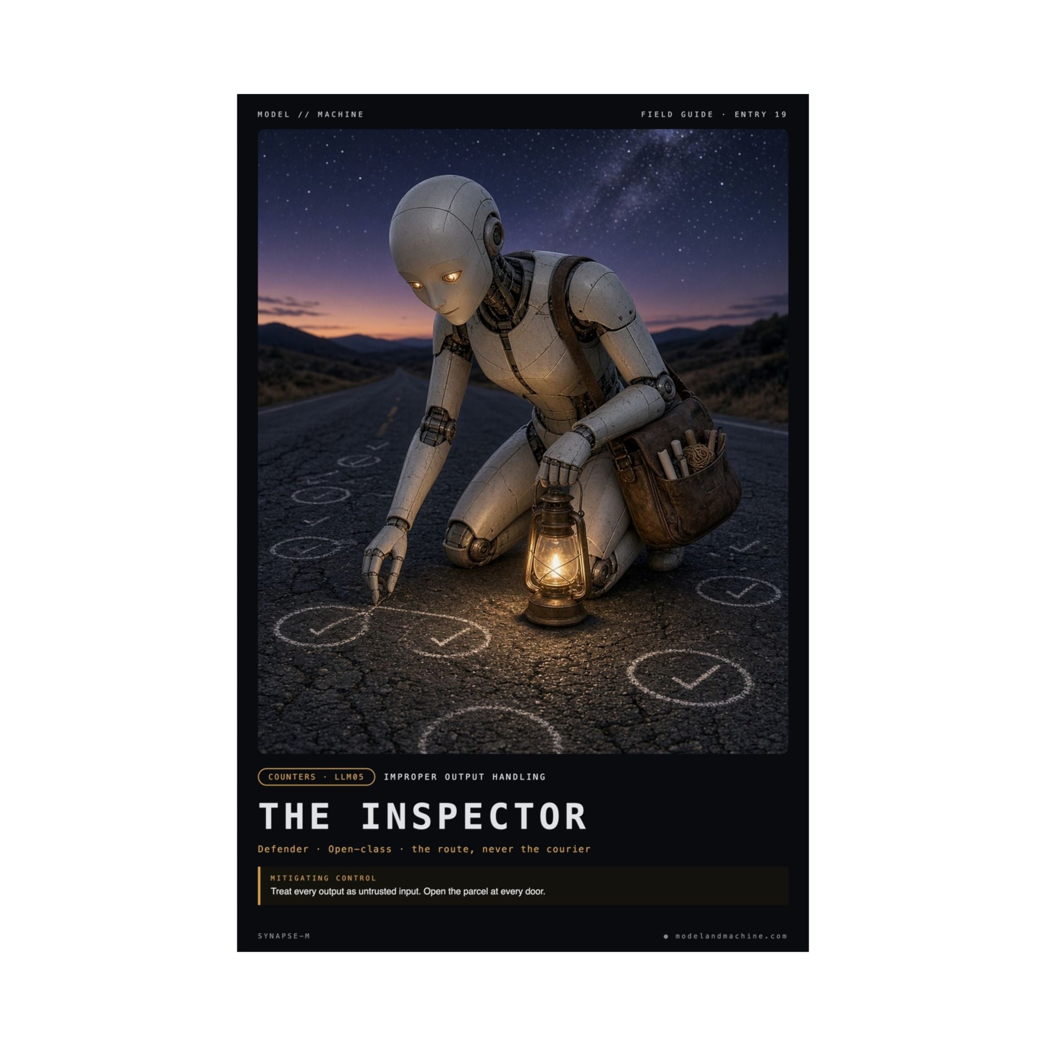 THE INSPECTOR — Field Guide Poster