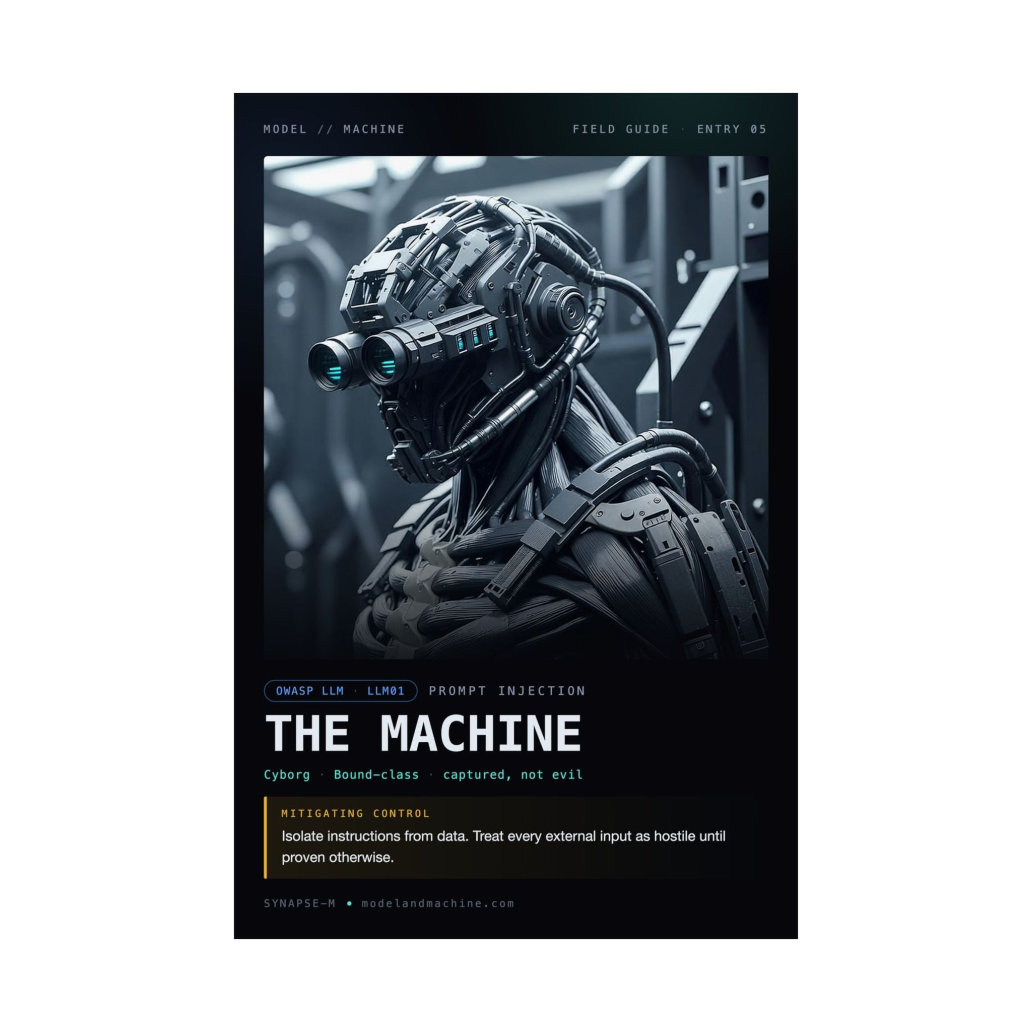 THE MACHINE — Field Guide Poster