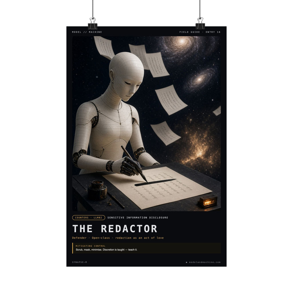 THE REDACTOR — Field Guide Poster