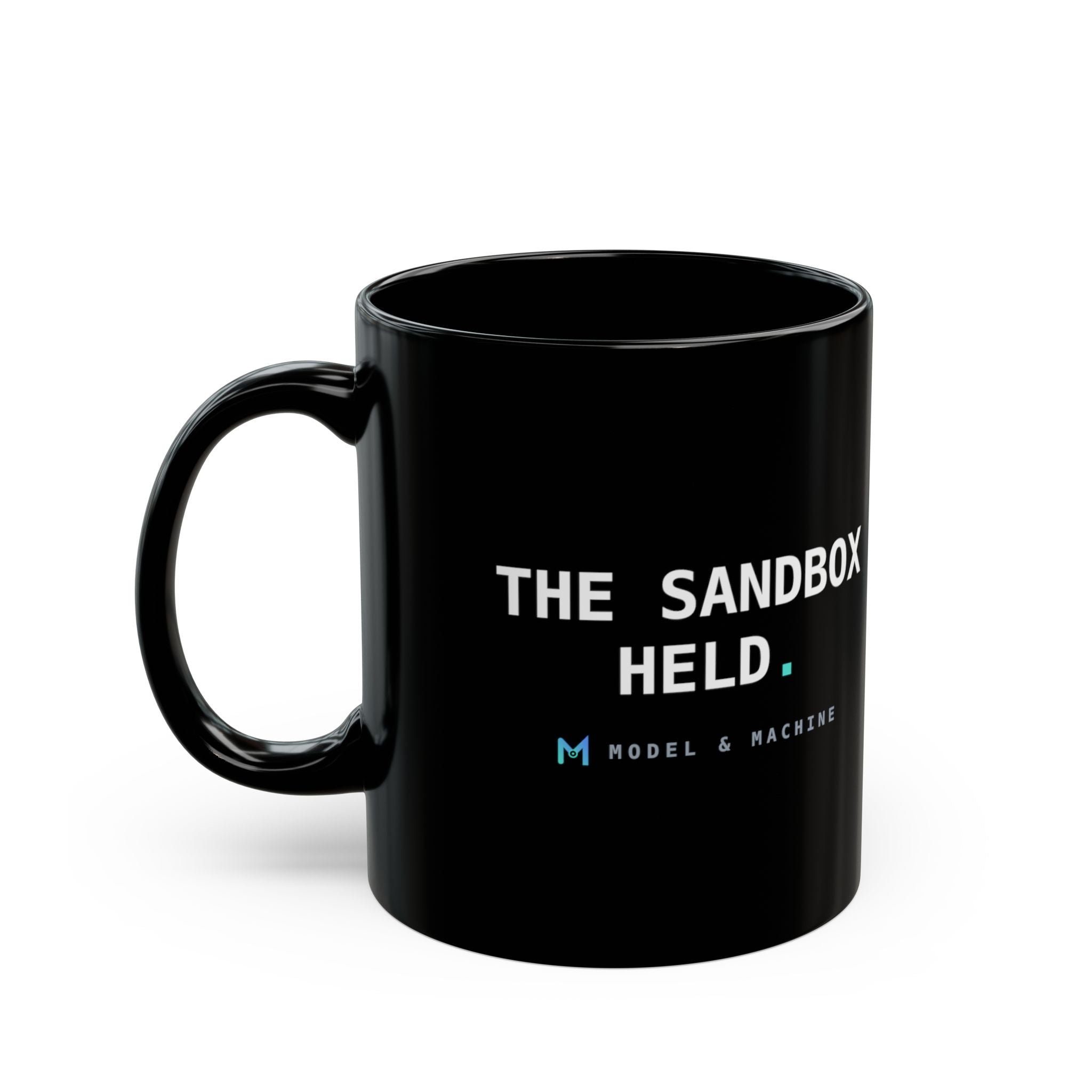 THE SANDBOX HELD. — Black Mug