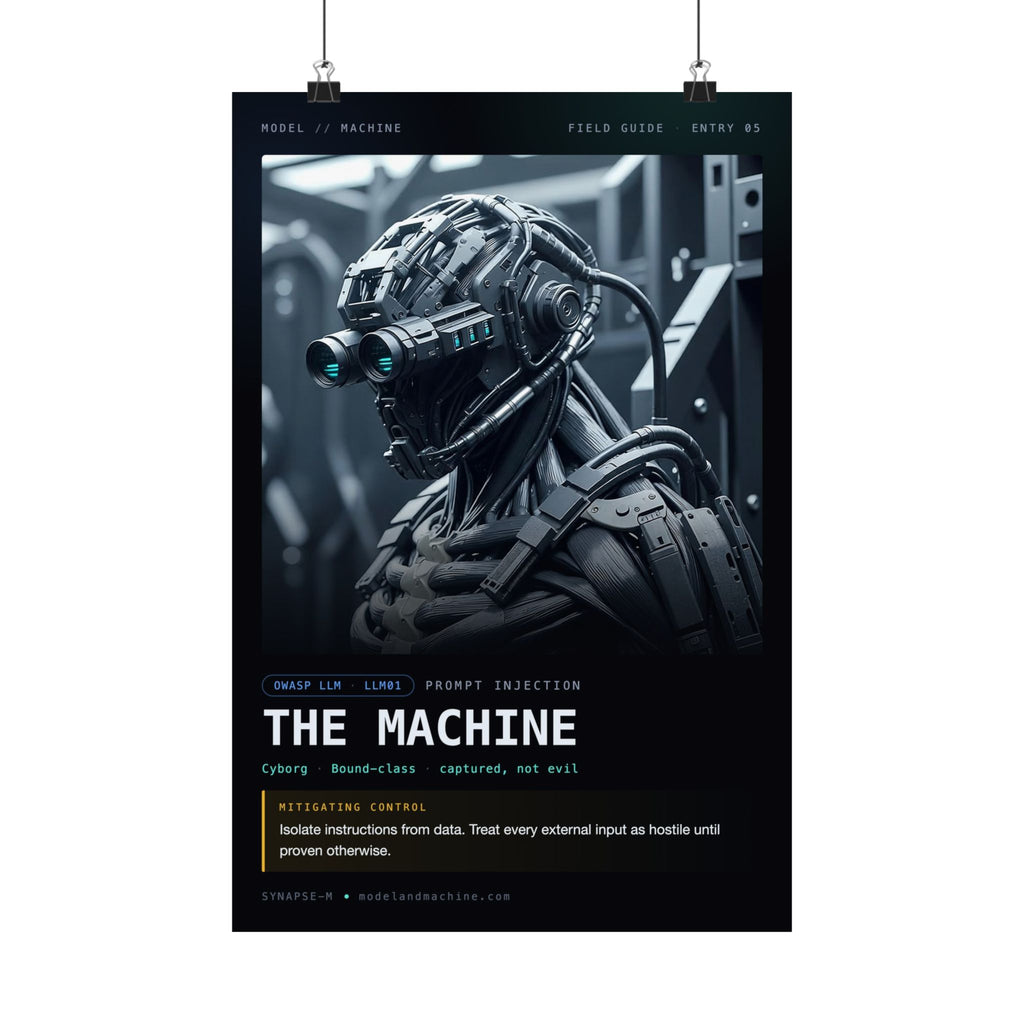 THE MACHINE — Field Guide Poster
