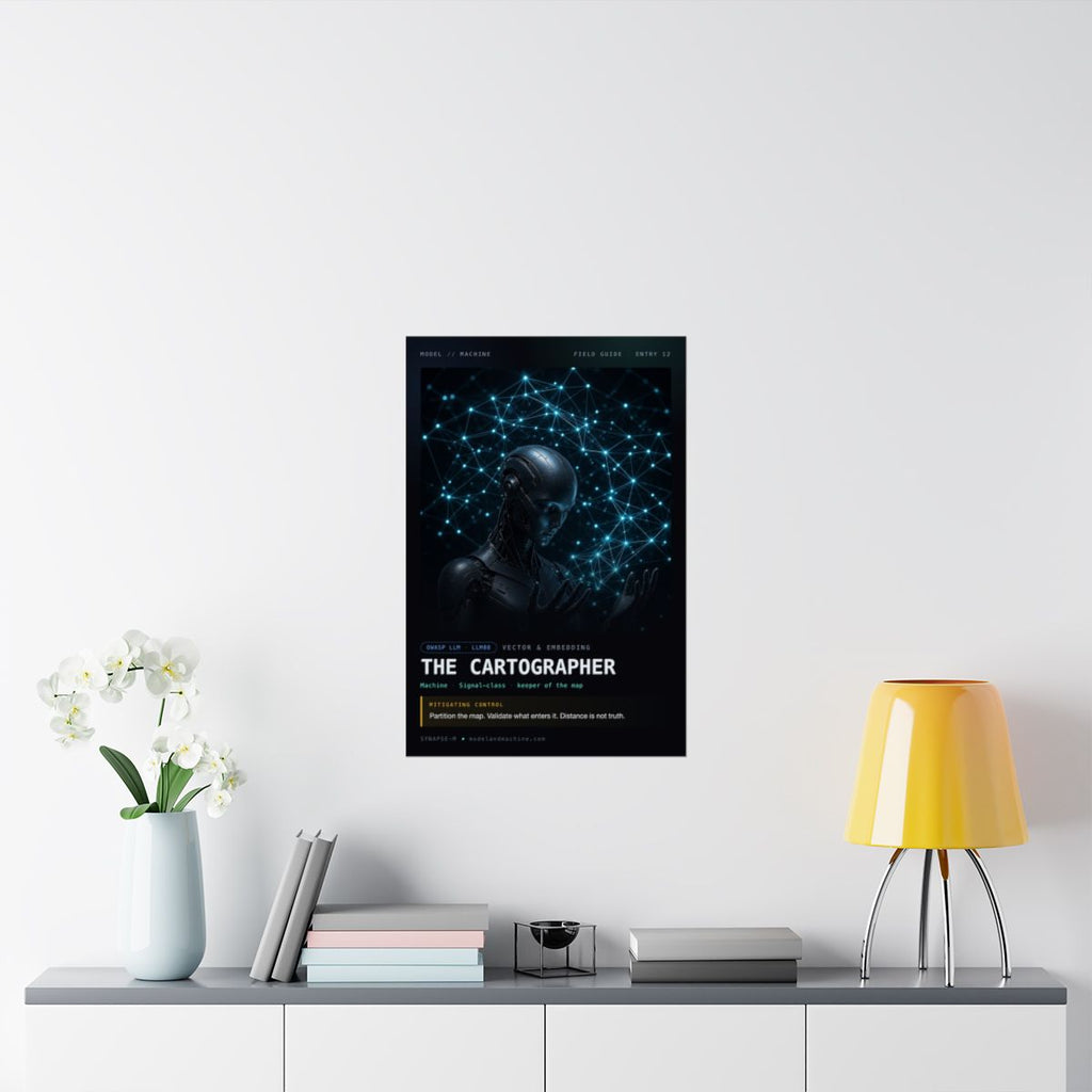 Cartographer poster in situ