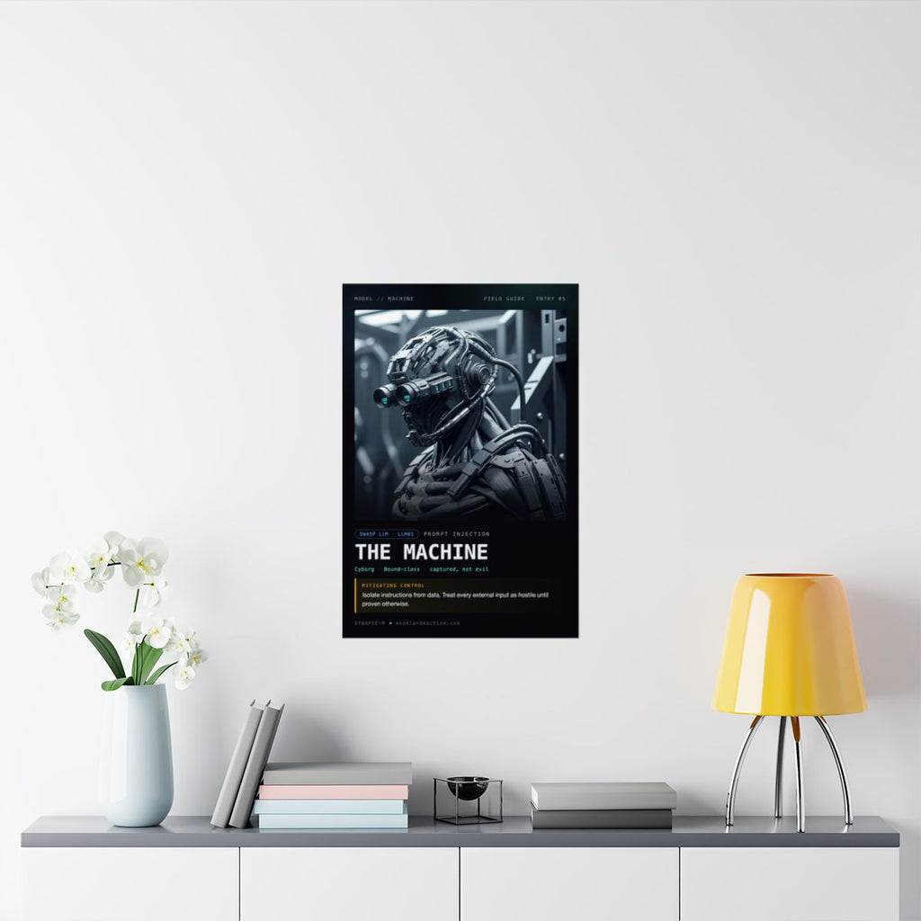 Machine poster in situ