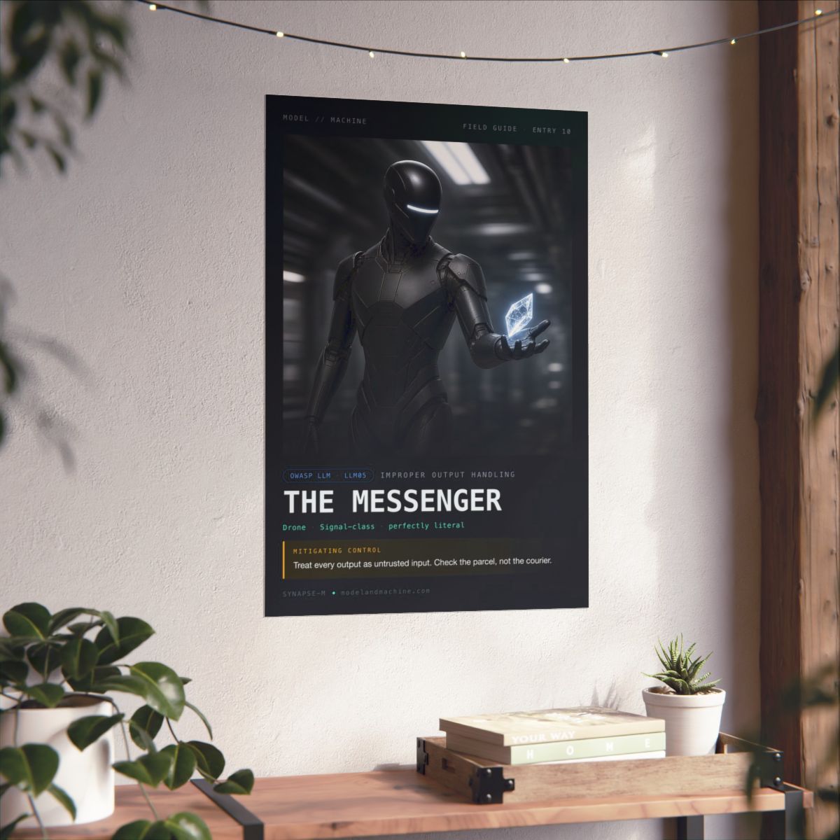 Messenger poster in situ