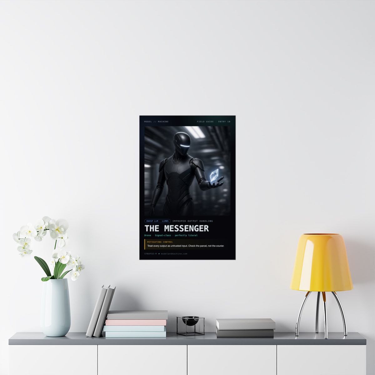 Messenger poster in situ