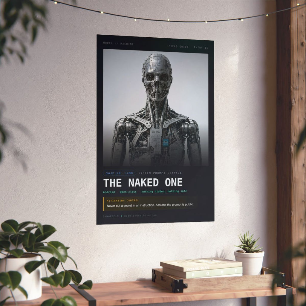 Naked One poster in situ