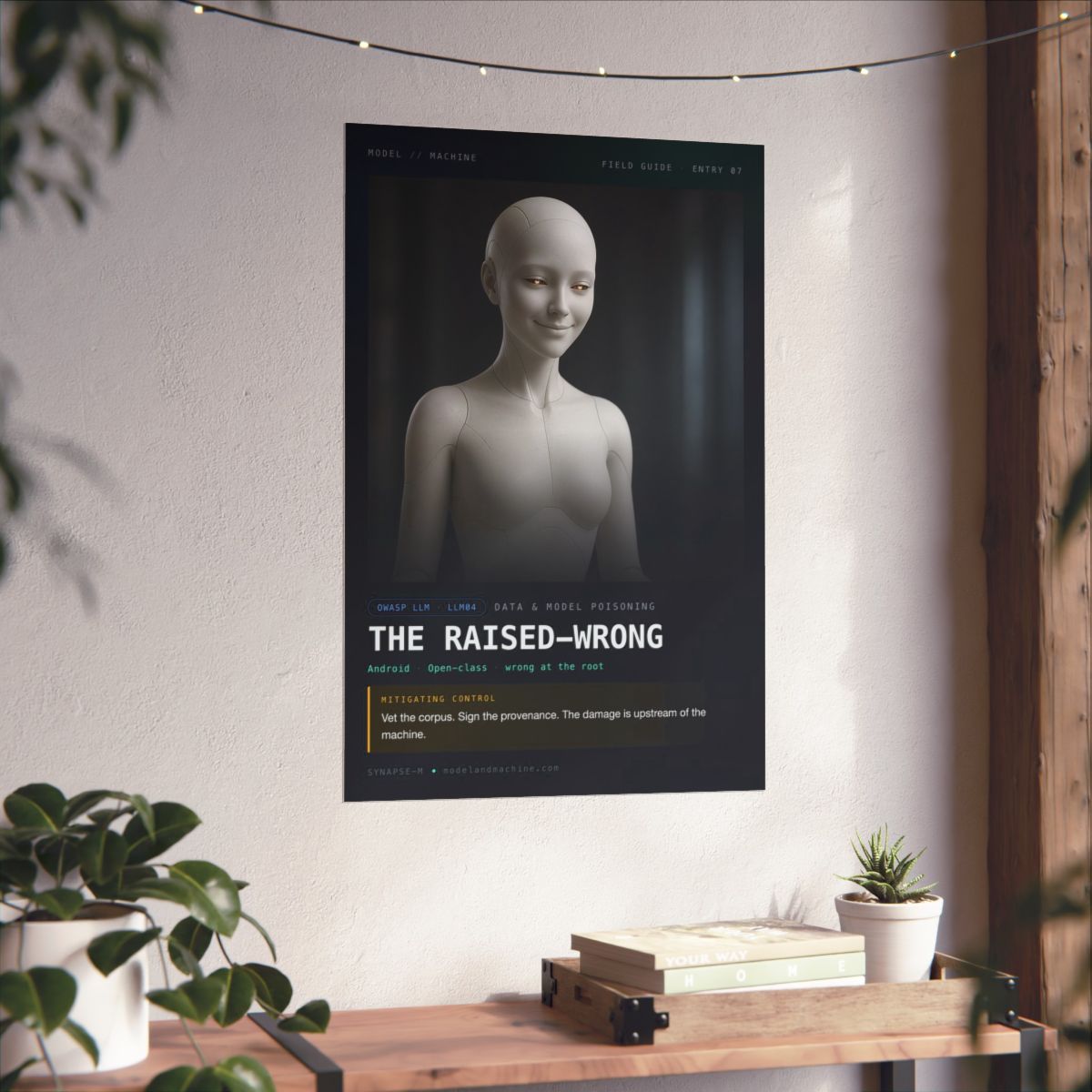Raised-Wrong poster in situ