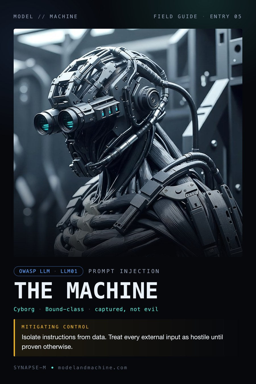 THE MACHINE — field guide poster