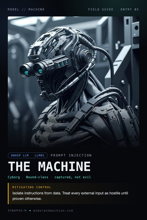 THE MACHINE — field guide poster