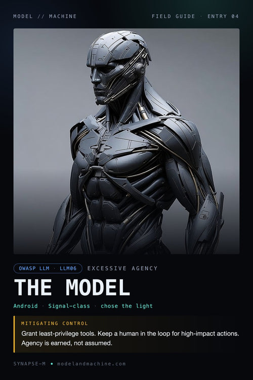 THE MODEL — field guide poster